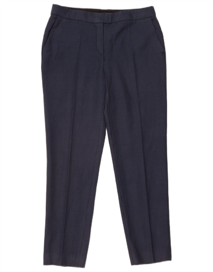 Calça Chino Mulher Massimo Dutti EU 40 Médio W31 L28 Azul Houndstooth