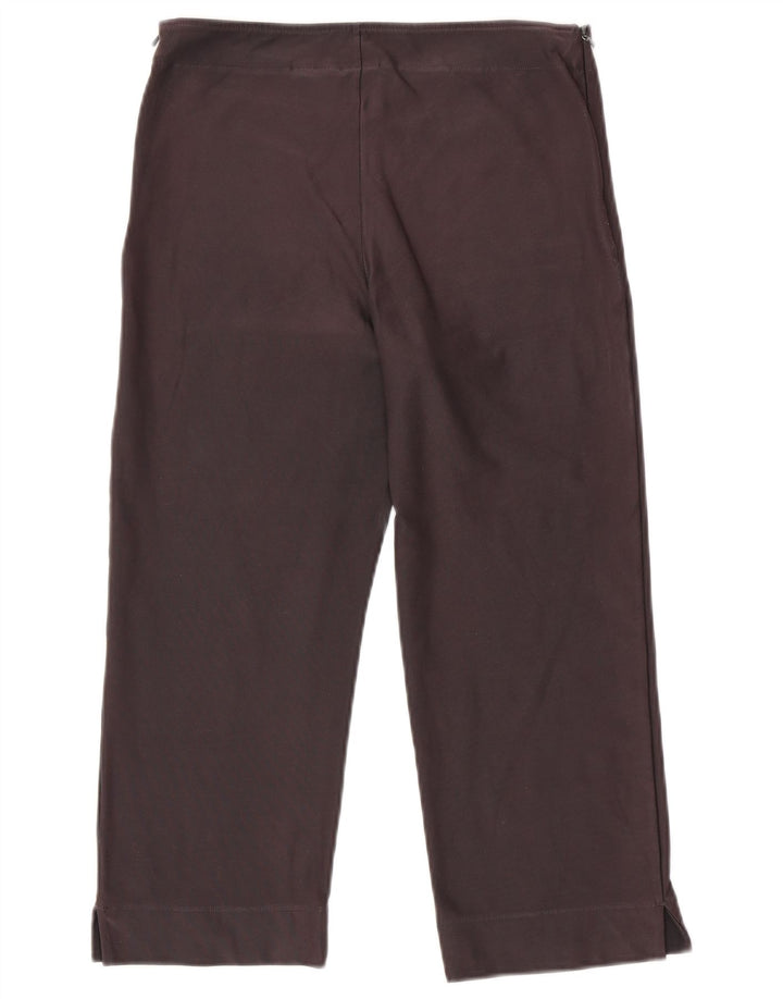 Calça de treino feminina NIKE Dri Fit Capri Reino Unido 12/14 grande cinza algodão