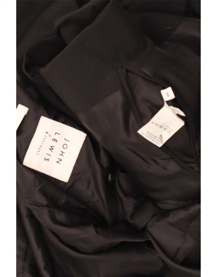 Jaqueta blazer masculina John Lewis com 2 botões Reino Unido 40 grande poliéster preto