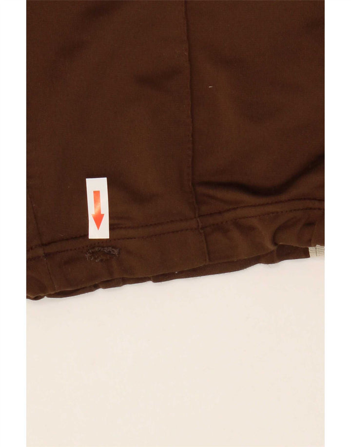 Calça de treino masculina Adidas Joggers UK 38/40 poliéster marrom médio