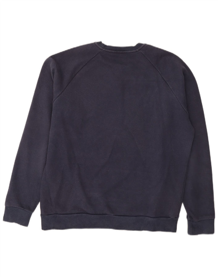 Fila moletom masculino jumper grande algodão azul marinho