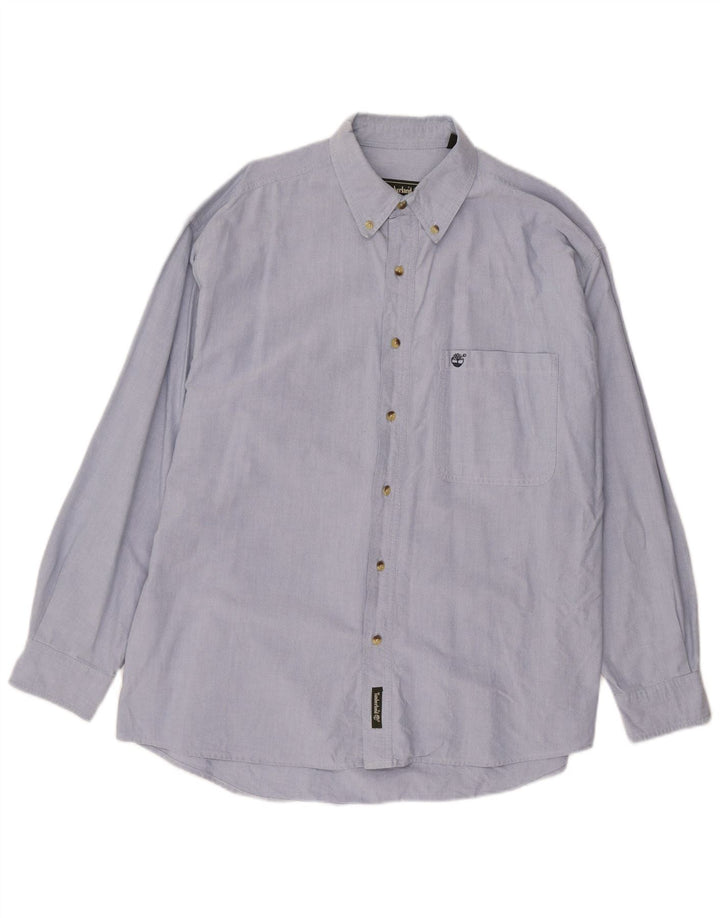 Camisa masculina TIMBERLAND grande algodão azul