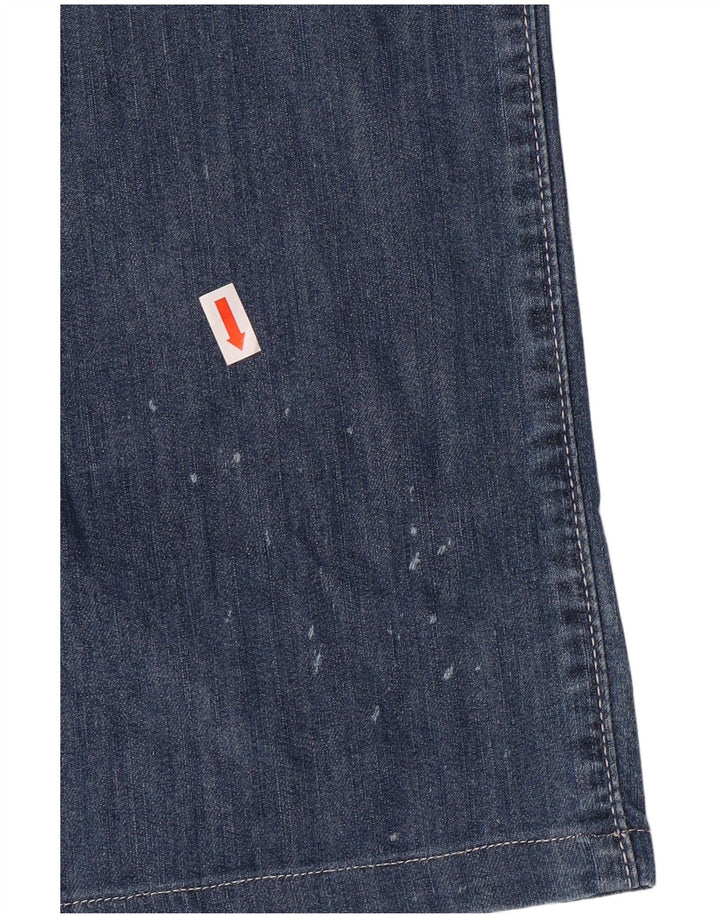 Jeans retos femininos TRUSSARDI W29 L28 algodão azul