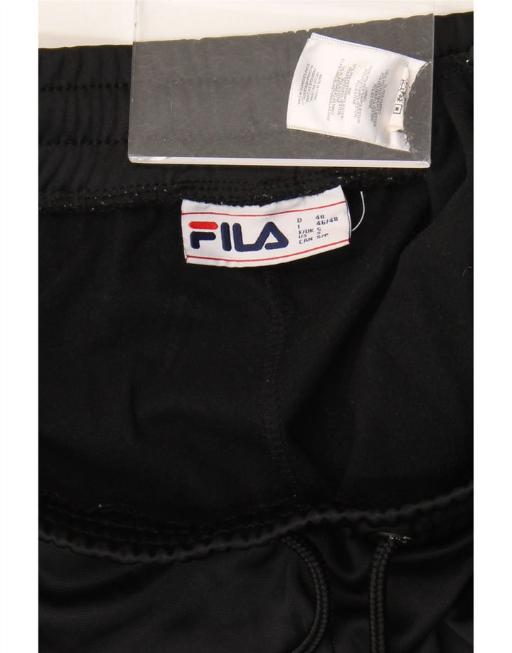 Calça de treino masculina Fila Graphic Joggers pequeno poliéster listrado preto