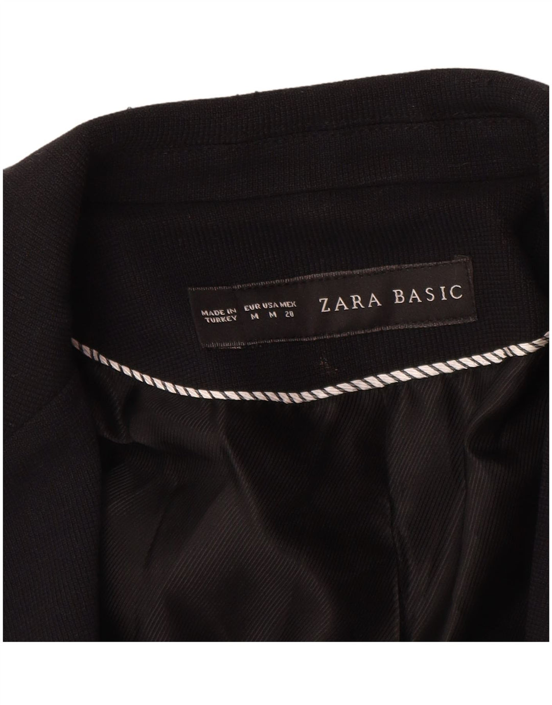 Jaqueta blazer feminina ZARA com 1 botão Reino Unido 12 médio preto