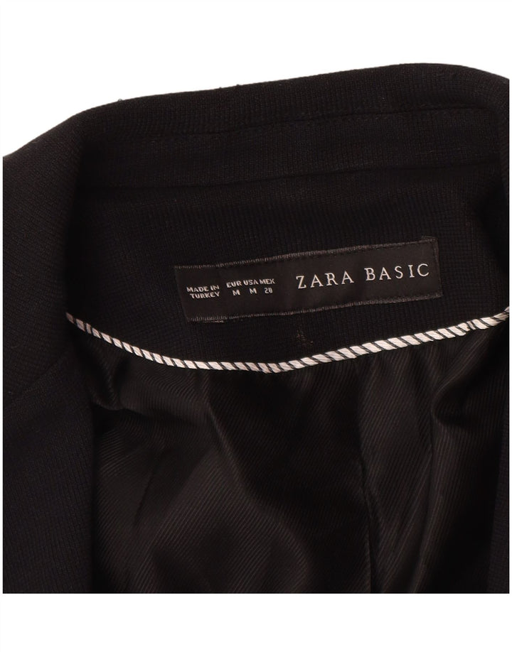 Jaqueta blazer feminina ZARA com 1 botão Reino Unido 12 médio preto