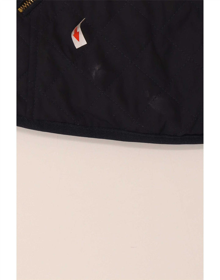Colete acolchoado feminino Zara UK 18 XL azul marinho