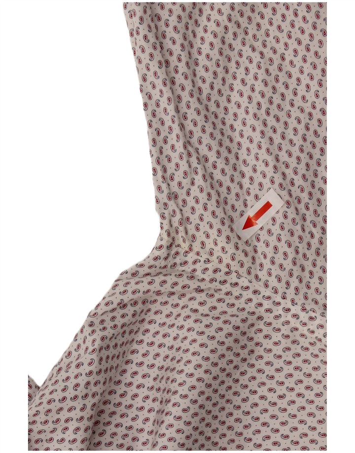 Camisa masculina PAUL SMITH tamanho 15 38 médio branco Paisley