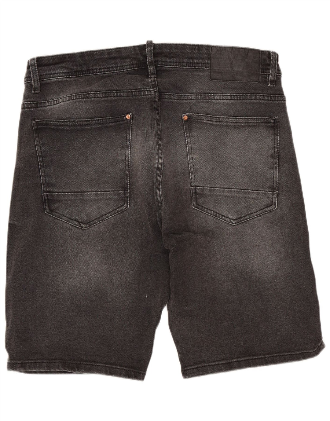 Shorts jeans masculino ZARA EU 46 XL W36 algodão cinza