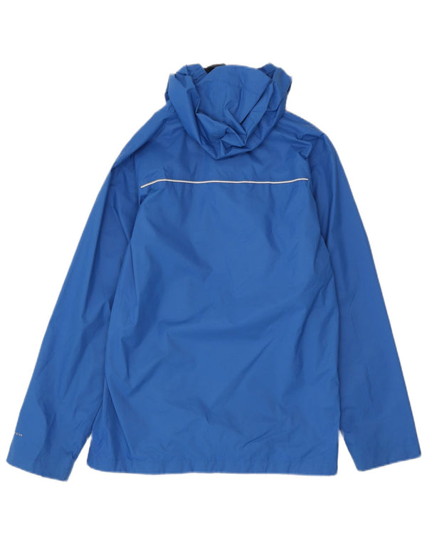 Jaqueta de chuva com capuz Columbia Boys Omni-Tech 14-15 anos grande azul nylon