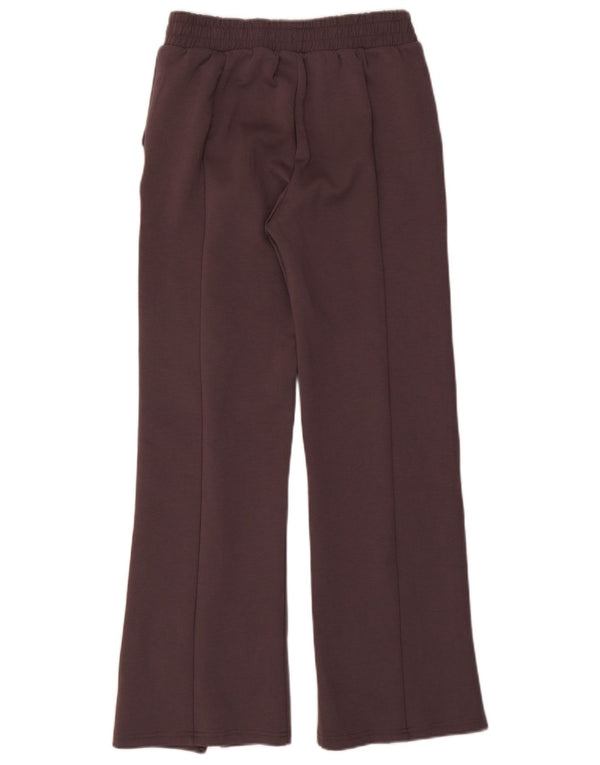 Calça de treino feminina Under Armour com perna larga UK 10 poliéster marrom pequeno