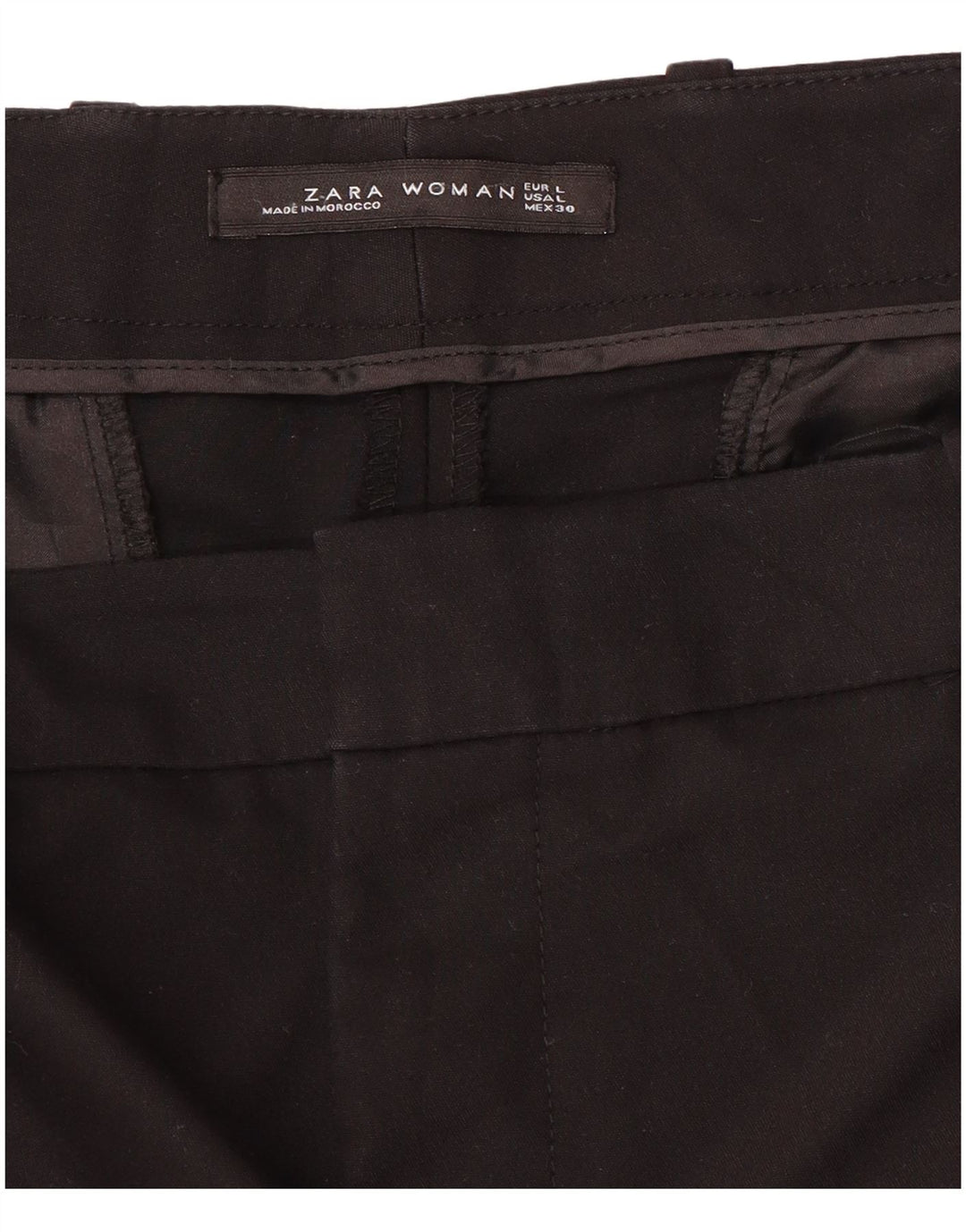 Zara Calça Chino Feminina Slim Grande W34 L27 Preta