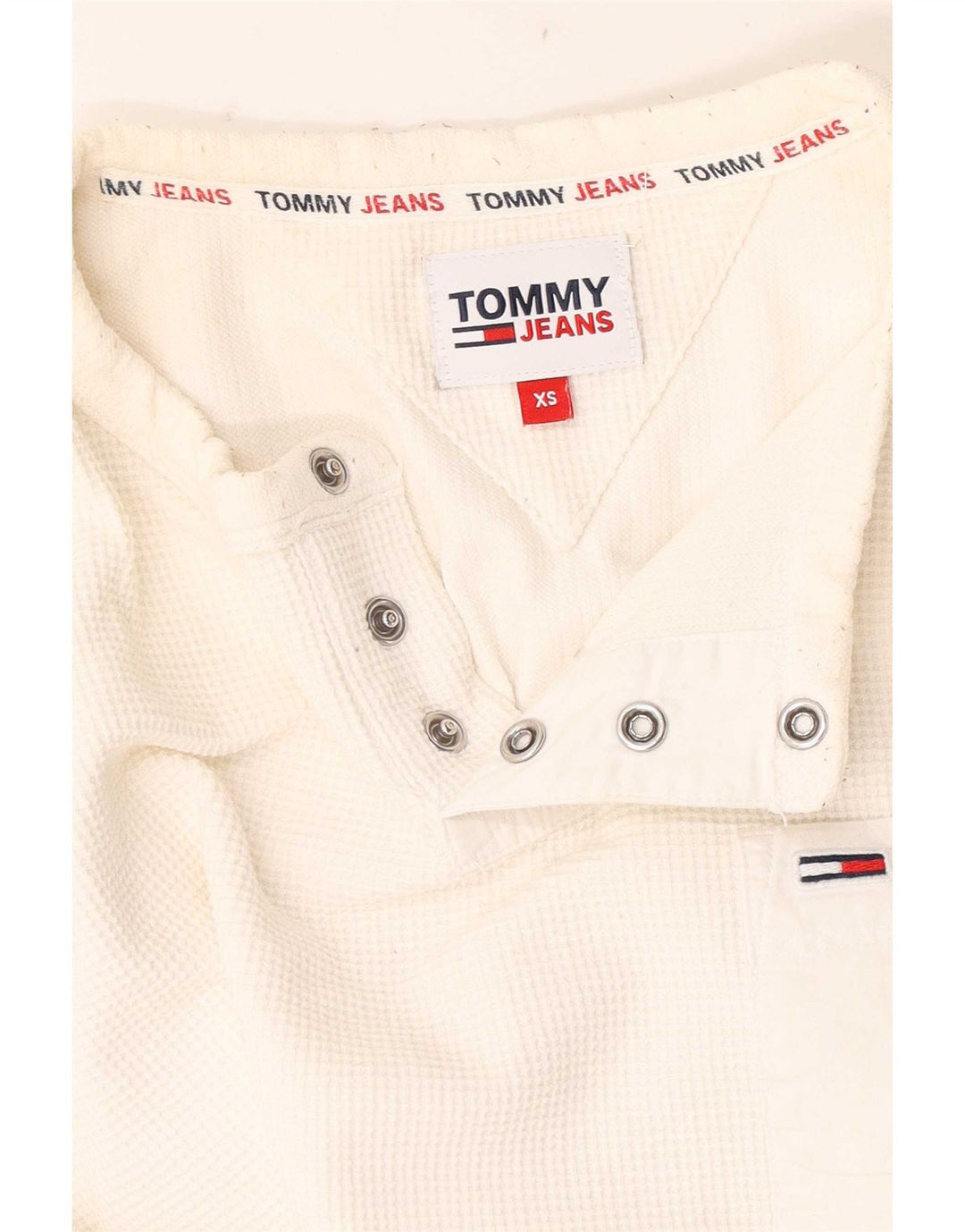 Tommy Hilfiger Mens Top Manga Longa XS Branco