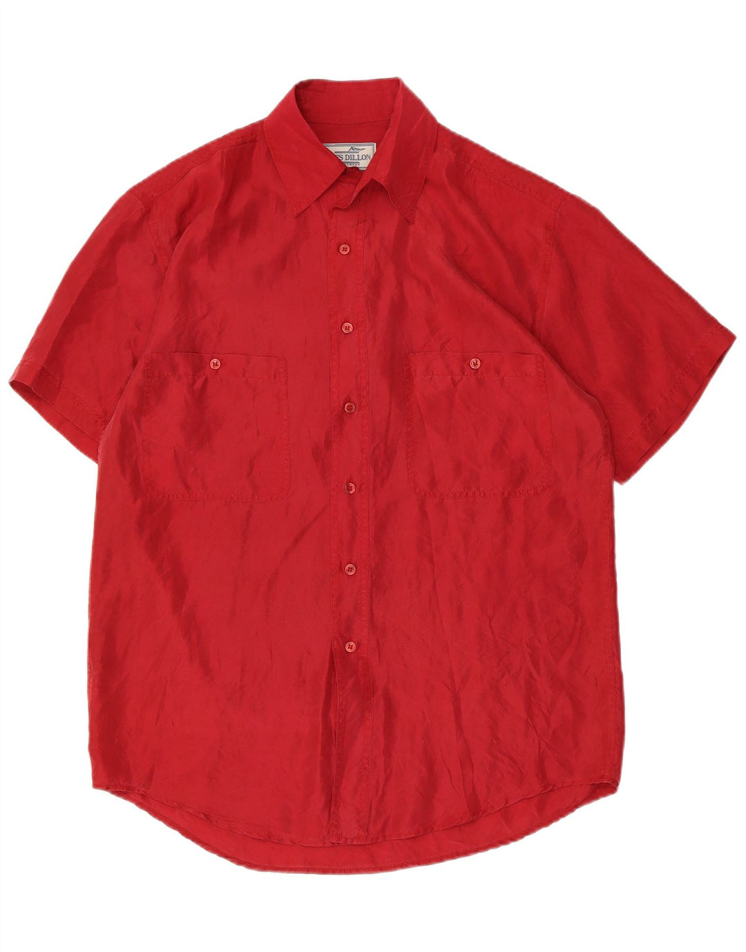 Camisa masculina de manga curta James Dillon pequena vermelha
