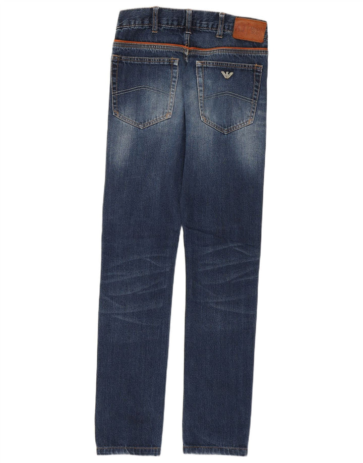 ARMANI Jeans Slim Feminino W27 L29 Azul Marinho
