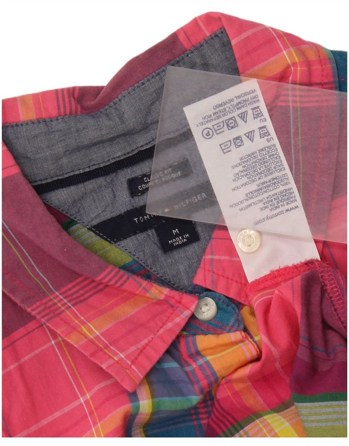 Camisa feminina Tommy Hilfiger Classic Fit UK 12 média xadrez multicolorida