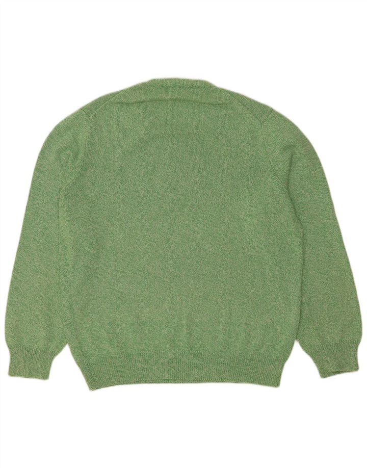 Suéter masculino Henry Cottons com gola redonda e algodão verde médio