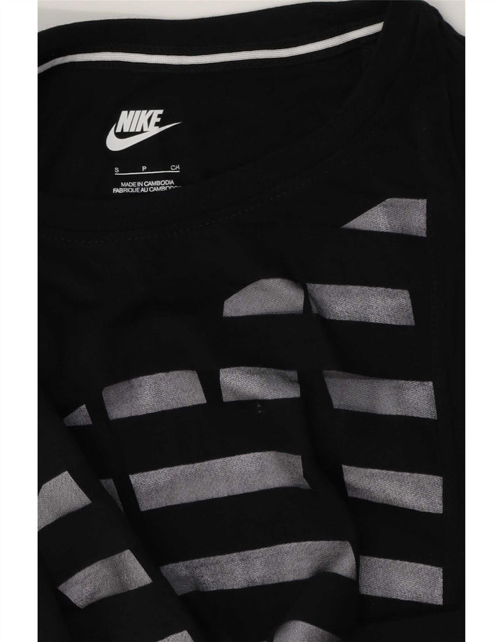 Camiseta Nike masculina gráfica top pequeno preto