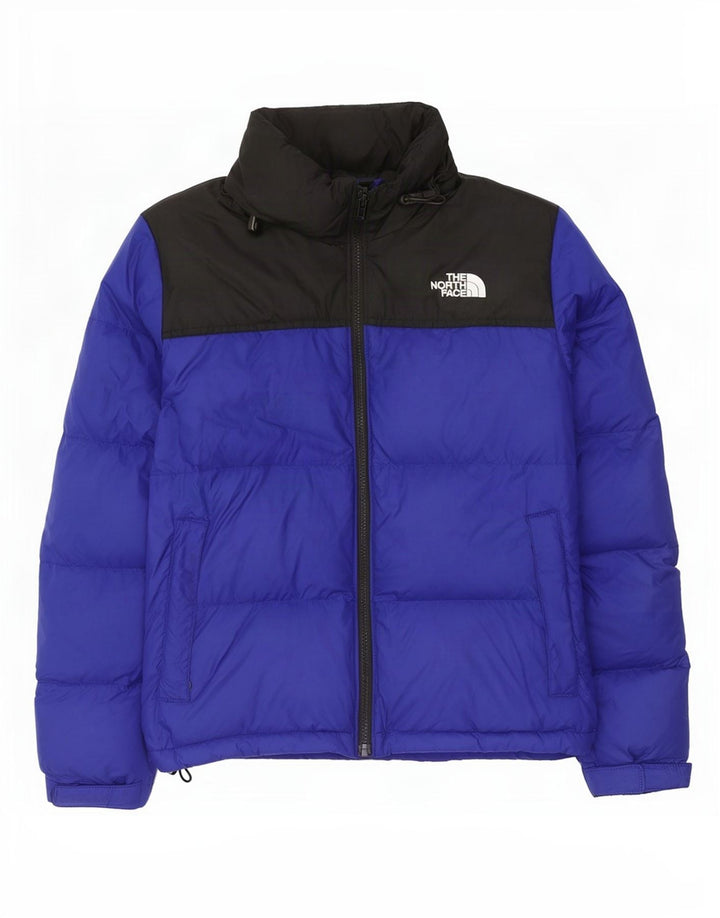 Jaqueta acolchoada oversized feminina The North Face Reino Unido 10 pequeno bloco colorido azul
