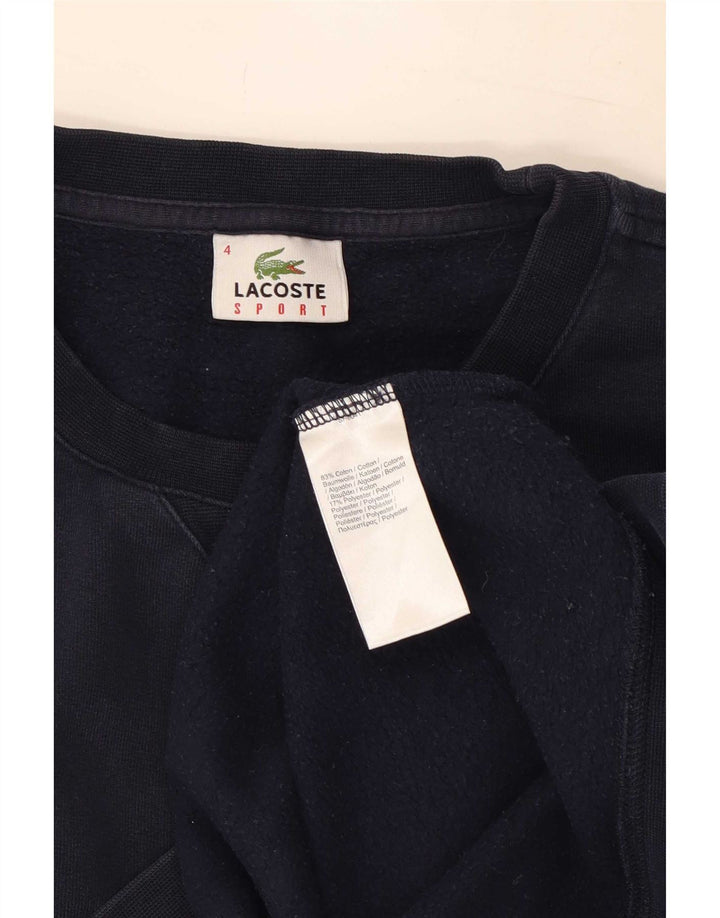 Lacoste moletom masculino tamanho 4 médio azul marinho algodão