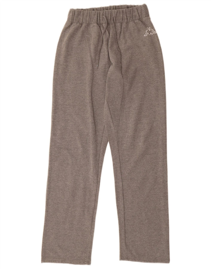 Calça de treino feminina Kappa UK 12 algodão cinza médio