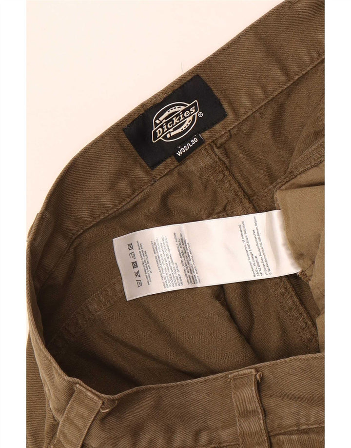 Calças cargo retas masculinas Dickies W32 L30 algodão cáqui