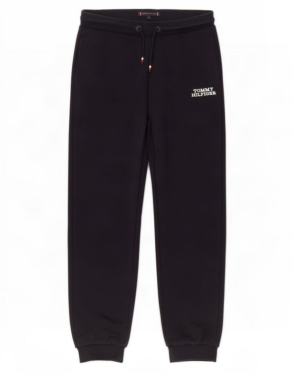 Tommy Hilfiger Meninos Calças de treino Joggers 11-12 anos Azul marinho algodão