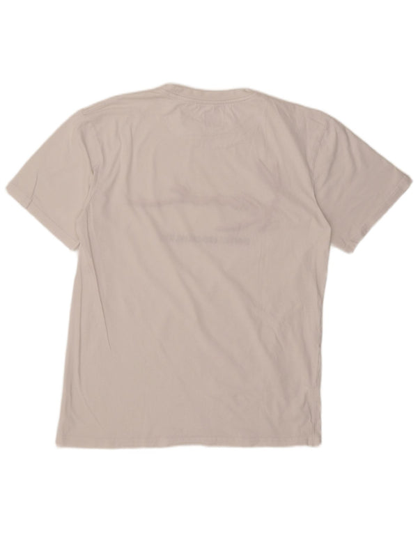 Camiseta masculina Karl Kani Brooklyn com estampa gráfica pequena branca