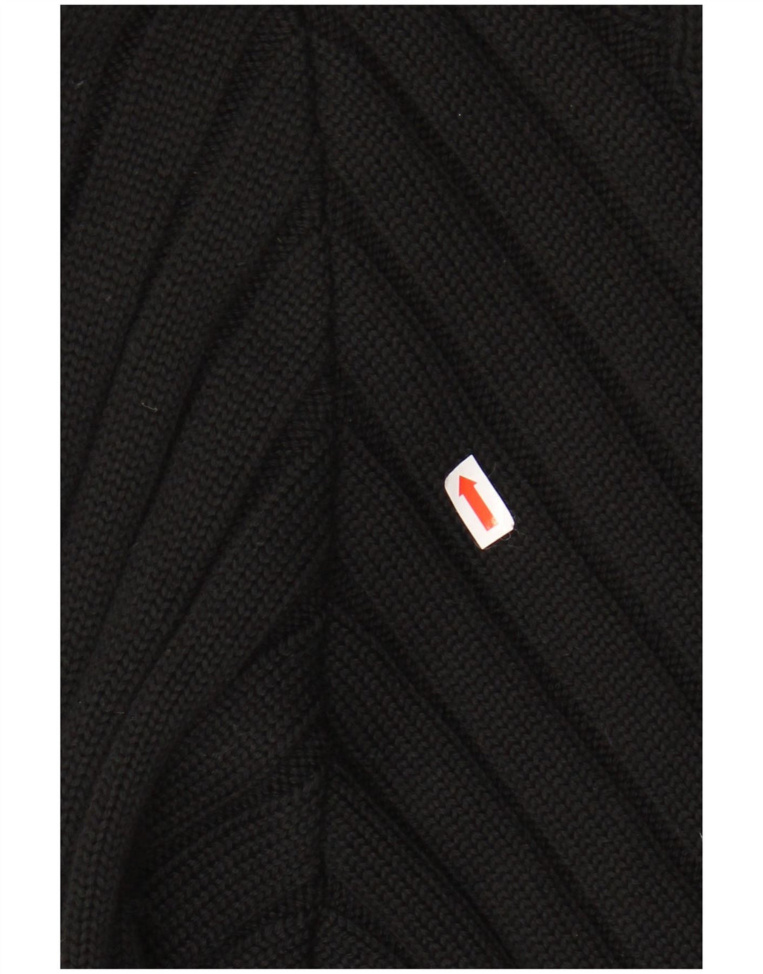 Suéter feminino VINTAGE com gola redonda UK 20 2XL preto