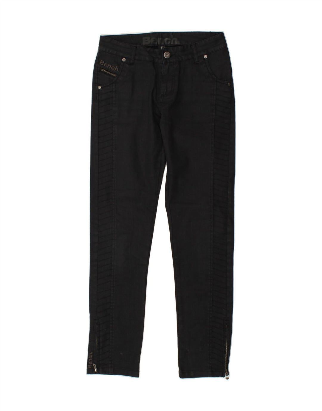 BENCH Womens Slim Jeans W28 L32  Black Cotton Vintage Bench and Second-Hand Bench from Messina Hembry 
