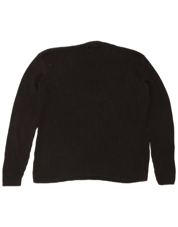 L.O.G.G Suéter masculino com decote em V XL algodão preto
