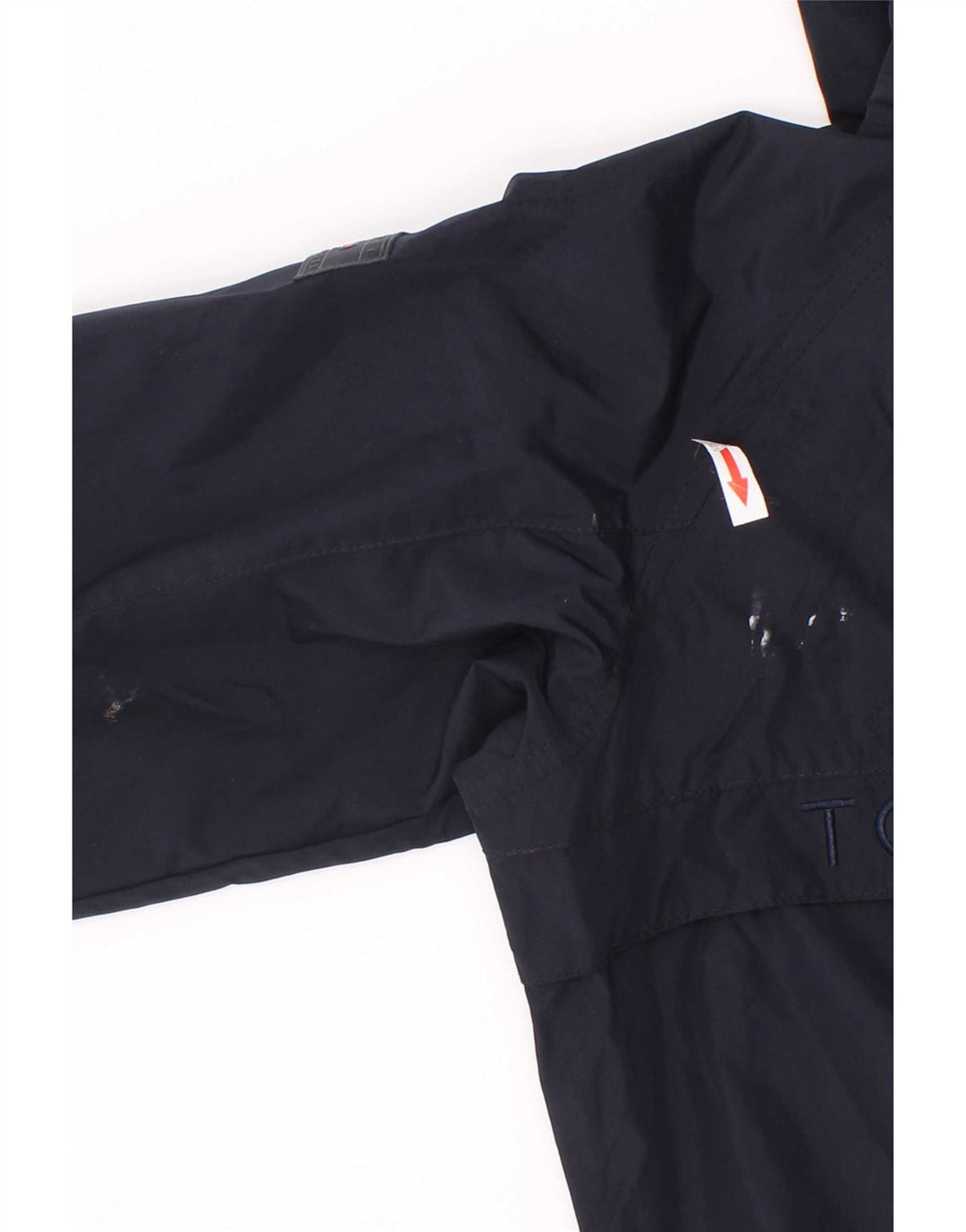 Jaqueta de chuva com capuz gráfico Tommy Hilfiger Boys 5-6 anos azul marinho