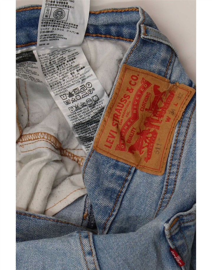 Calça Jeans Levis 511 Slim Masculina W34 L32 Azul Algodão