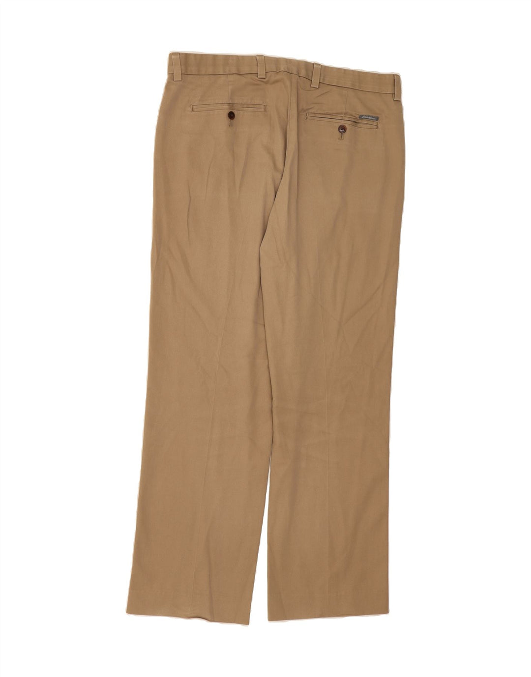 EDDIE BAUER Mens Straight Chino Trousers W34 L30 Beige Cotton Vintage Eddie Bauer and Second-Hand Eddie Bauer from Messina Hembry 