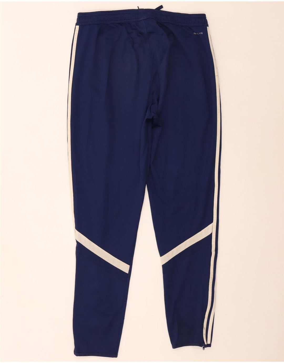 Calça de treino masculina Adidas Climacool grande bloco colorido azul marinho