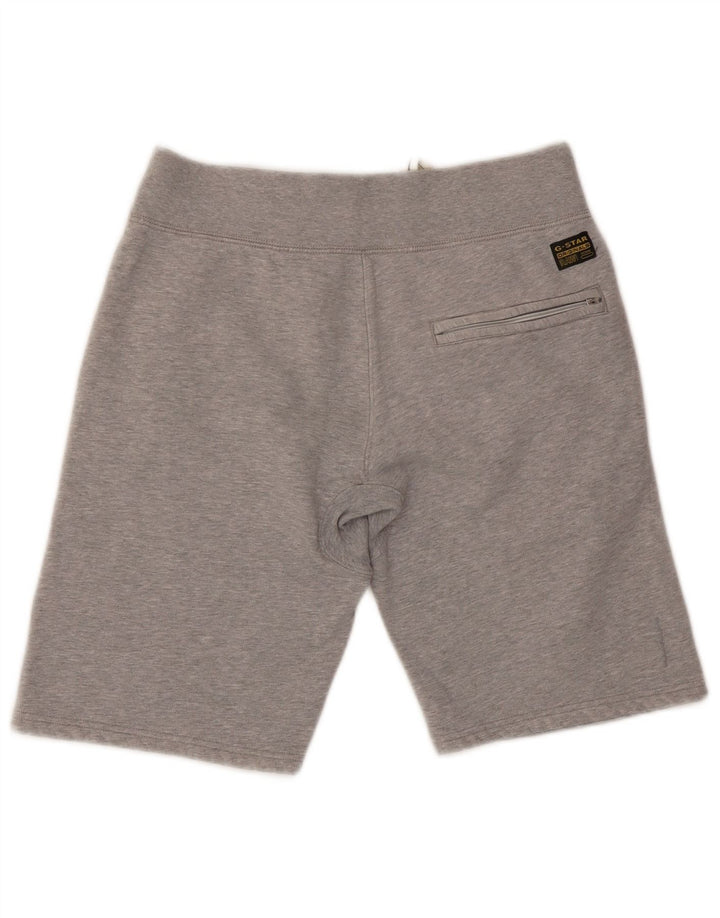 Shorts esportivos gráficos masculinos G-Star algodão manchado cinza médio