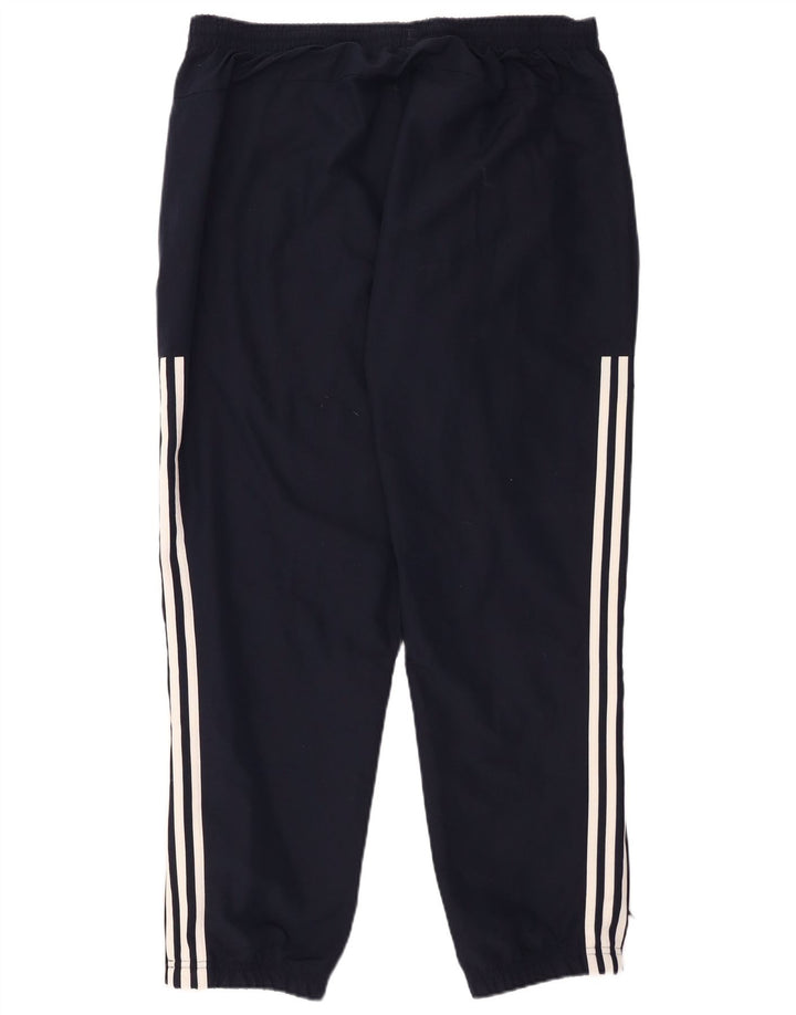 Calças de treino masculinas ADIDAS joggers grandes azul marinho