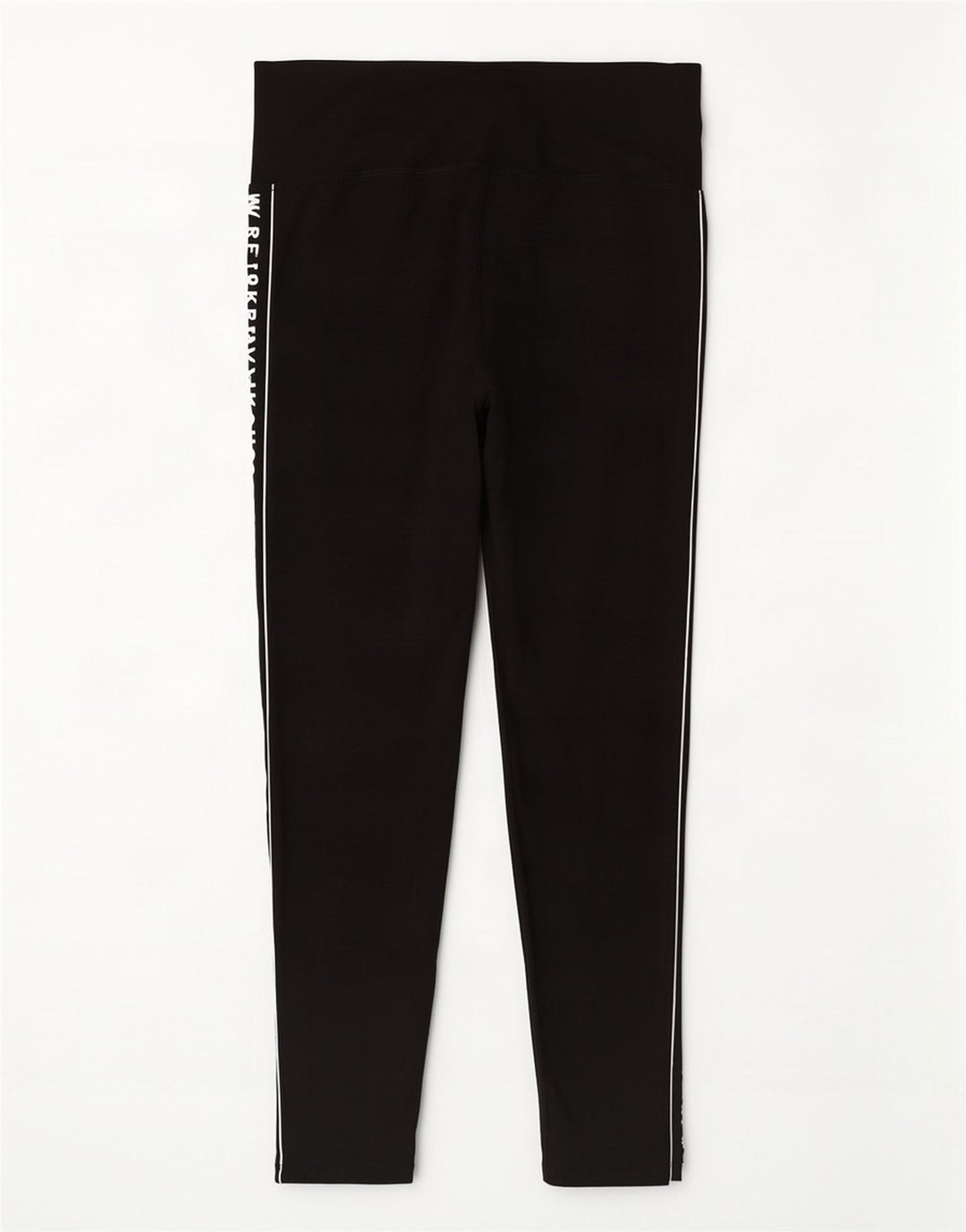Leggings gráficas femininas Dkny UK 14 algodão preto médio
