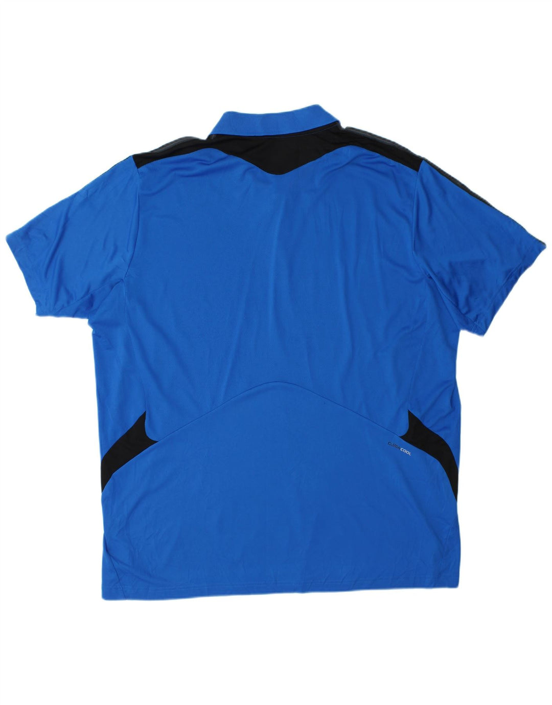 Adidas Mens Climacool Polo Shirt 2XL Azul Colorblock Poliéster
