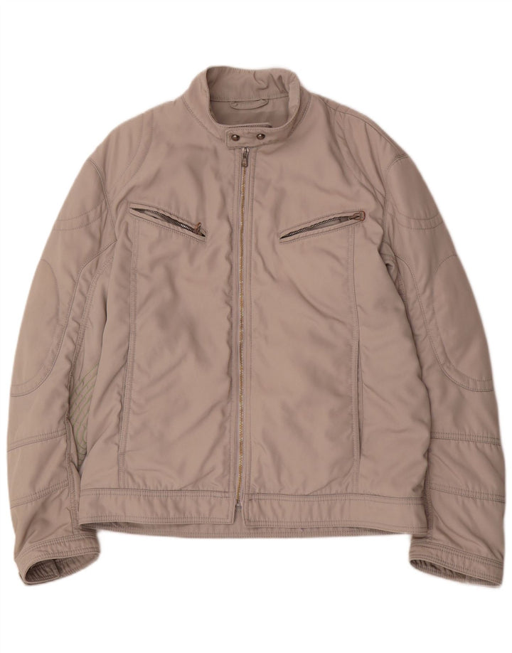 Jaqueta bomber masculina Hugo Boss Reino Unido 38 médio bege