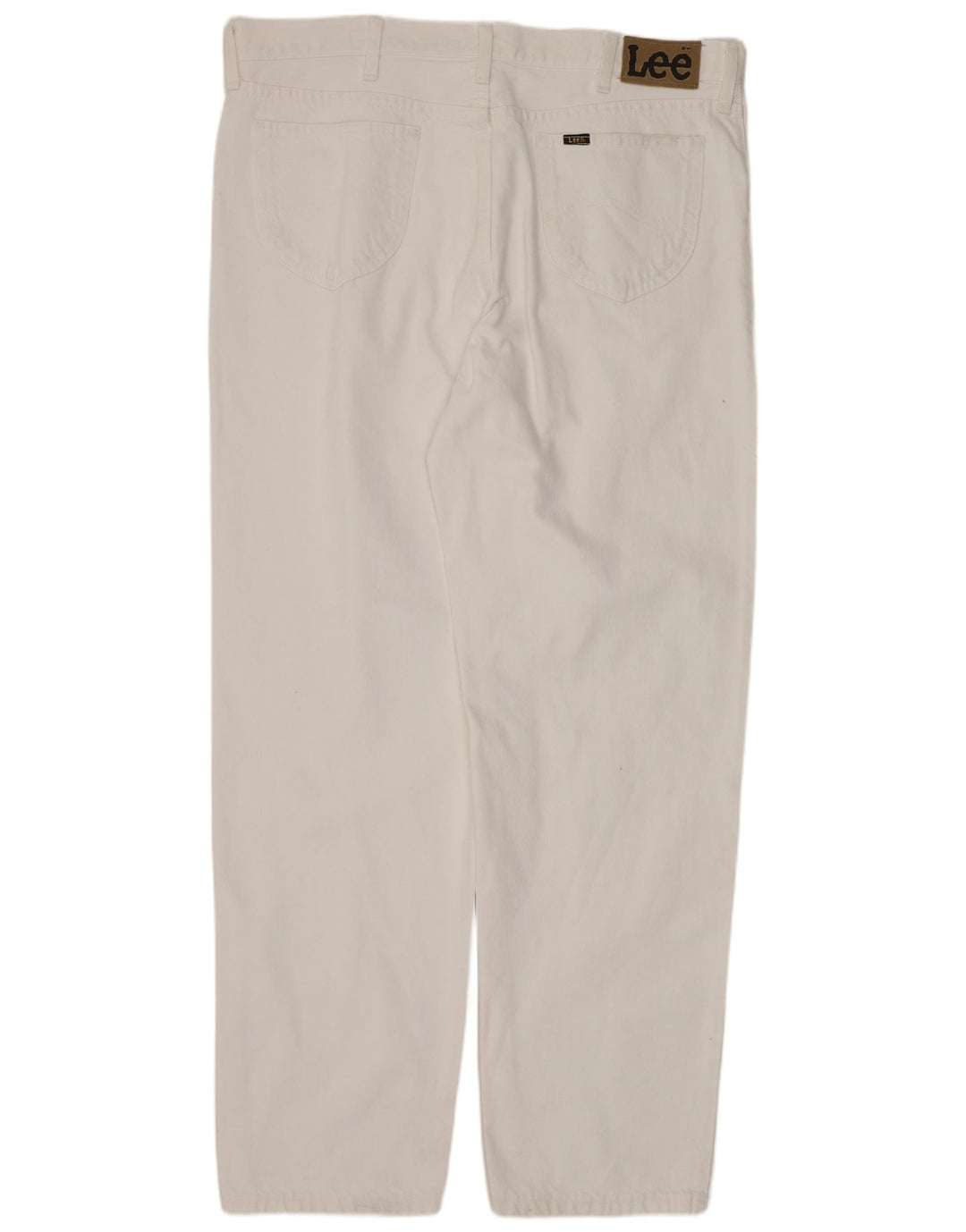 LEE Masculino Kansas Straight Jeans W40 L34 Algodão Branco