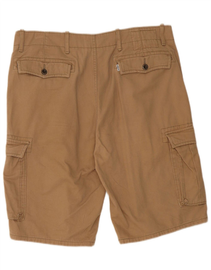 LEVI'S Mens Cargo Shorts W34 Grande Algodão Marrom