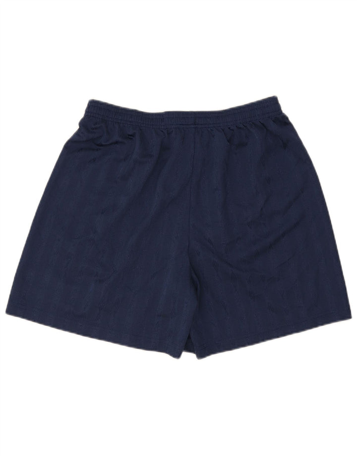 Shorts esportivo masculino Umbro grande poliéster listrado azul marinho