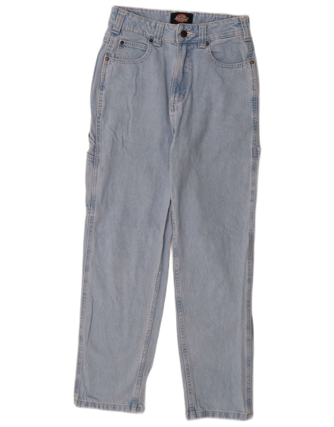 Calça jeans feminina Dickies Cargo Straight W27 L28 azul algodão