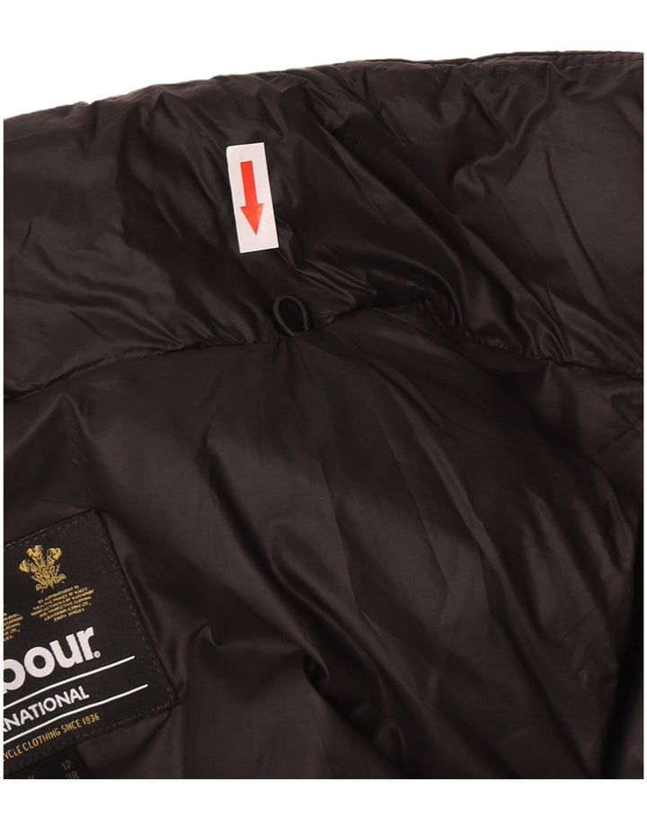 Colete acolchoado feminino Barbour UK 12 médio preto poliamida
