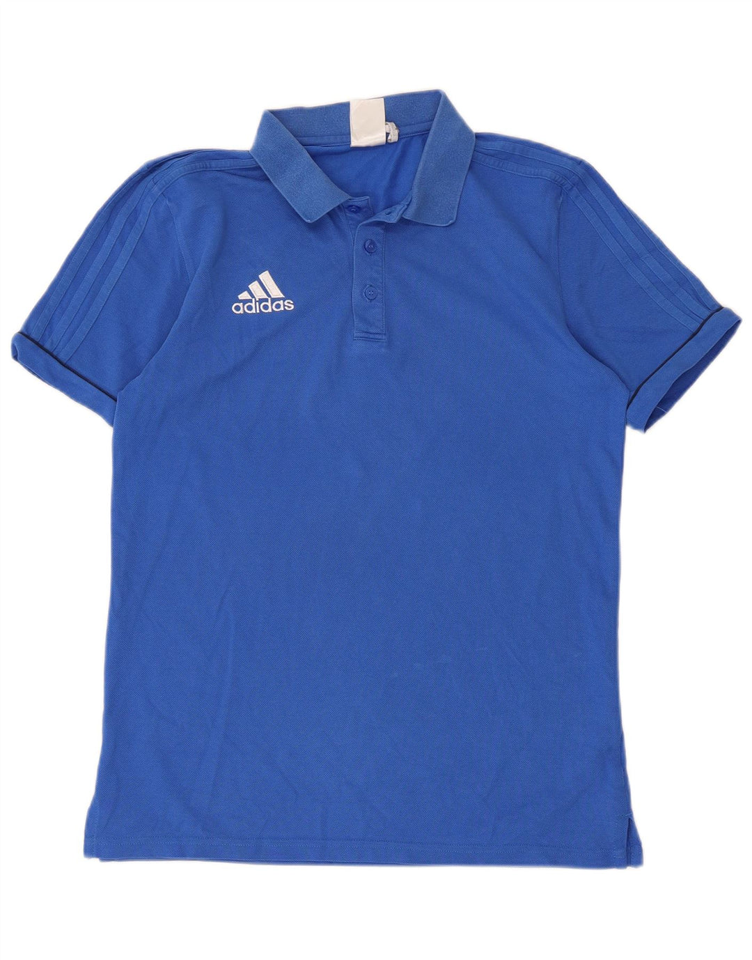 Adidas Mens Climalite Polo Camisa Azul Médio