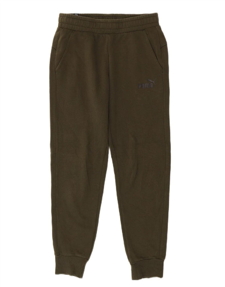 Calça de treino masculina Puma Joggers pequeno algodão cáqui