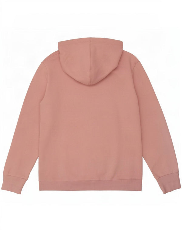 Suéter com capuz gráfico feminino Superdry UK 12 algodão rosa médio