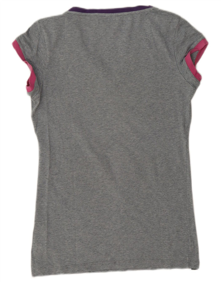 Camiseta feminina Nike UK 12/14 cinza médio manchado