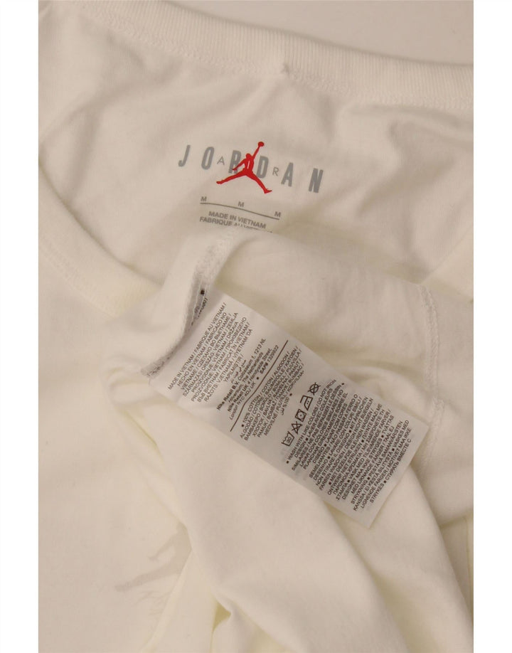 Jordan Mens Graphic Vest Top Médio Algodão Branco
